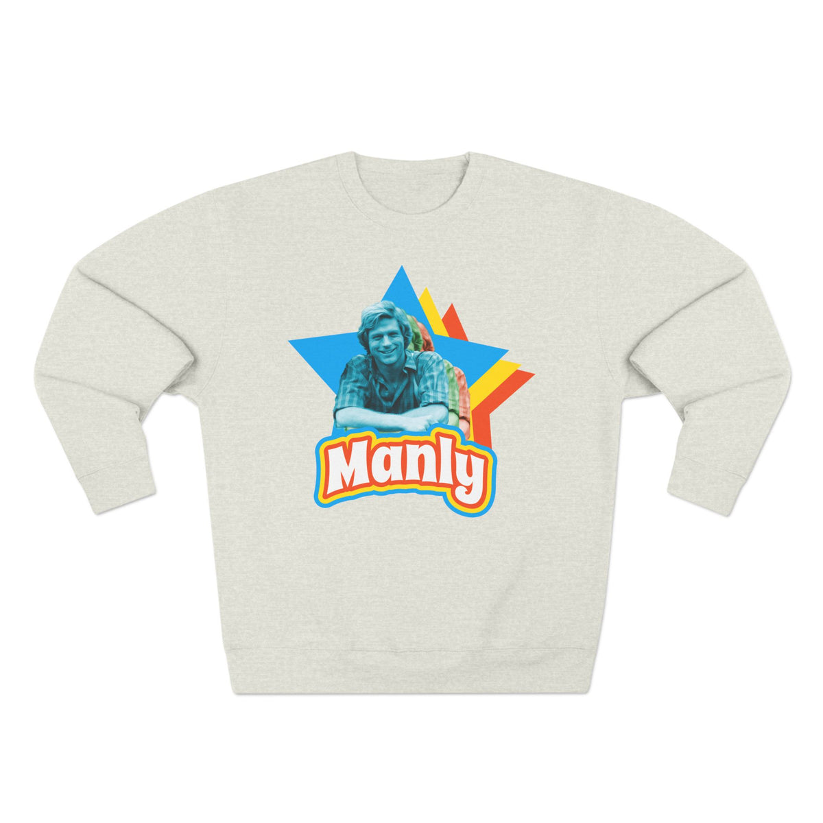 Manly Retro Sweatshirt – Graphic Crewneck