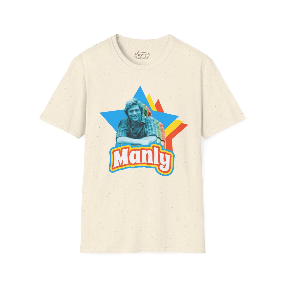 Manly Retro Star Unisex Softstyle T-Shirt Tee