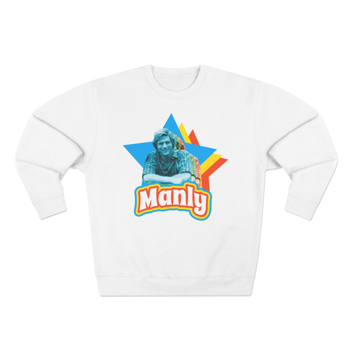 Manly Retro Sweatshirt – Graphic Crewneck