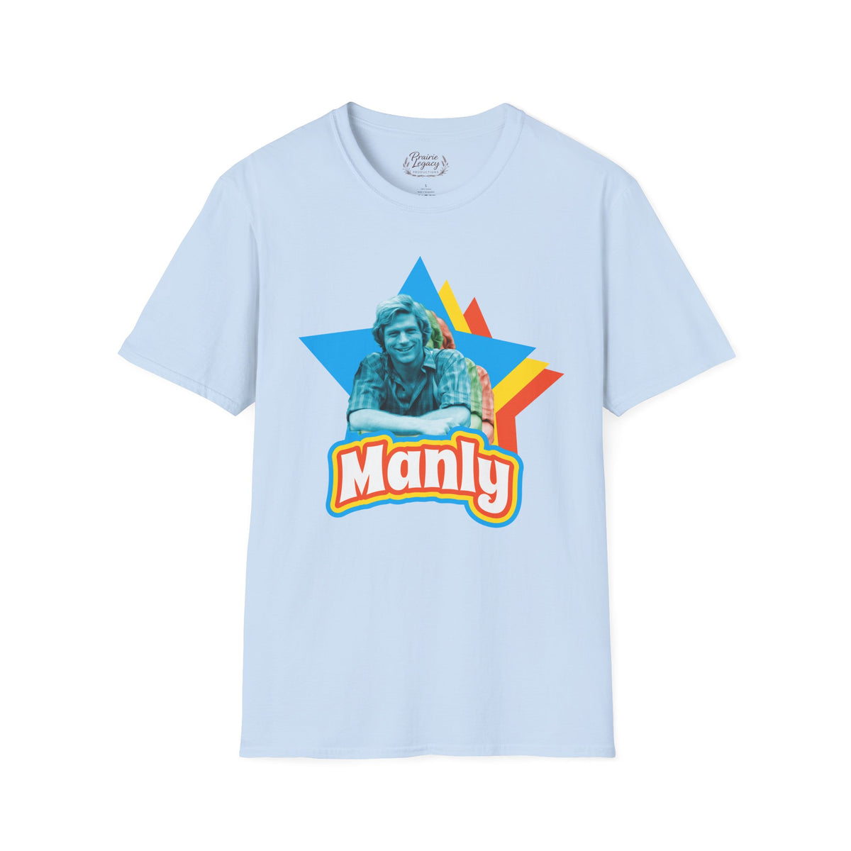 Manly Retro Star Unisex Softstyle T-Shirt Tee
