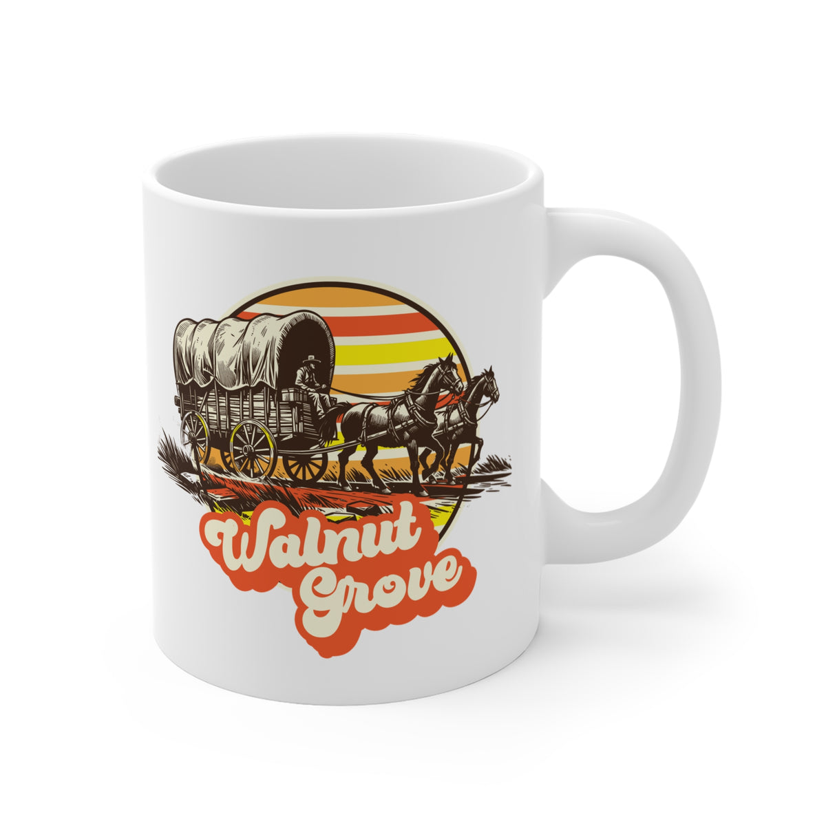 Walnut Grove Covered Wagon Mug - 11oz Ceramic