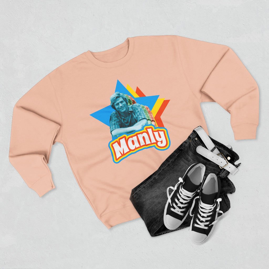 Manly Retro Sweatshirt – Graphic Crewneck