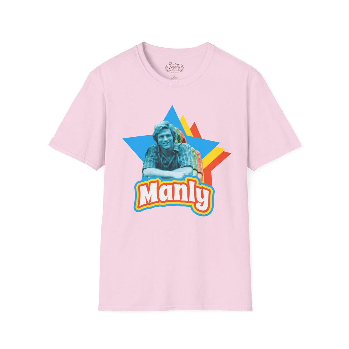 Manly Retro Star Unisex Softstyle T-Shirt Tee