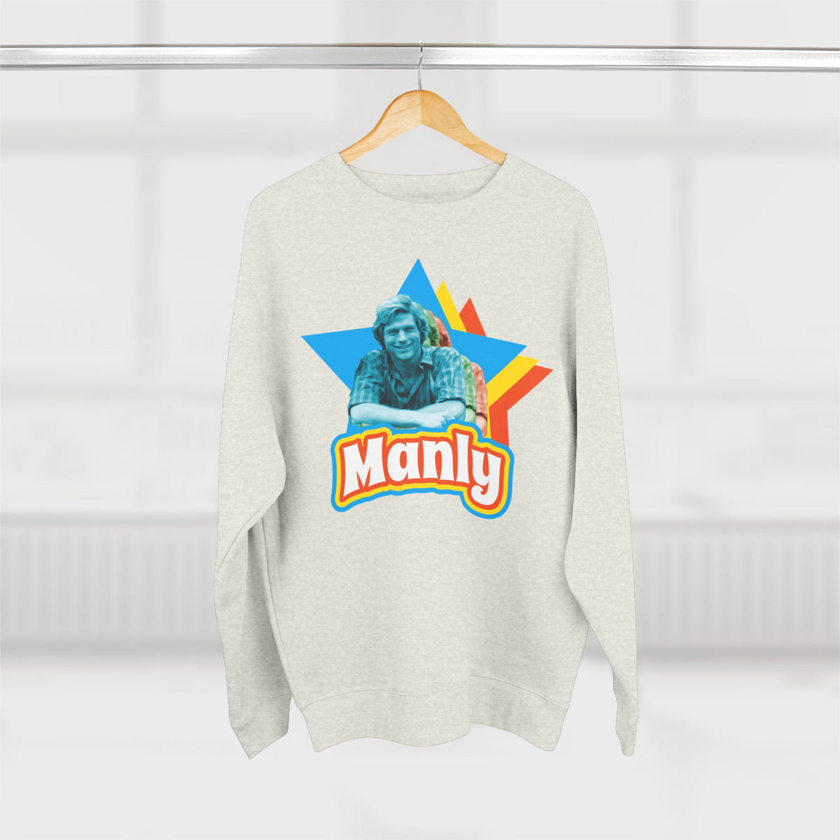 Manly Retro Sweatshirt – Graphic Crewneck