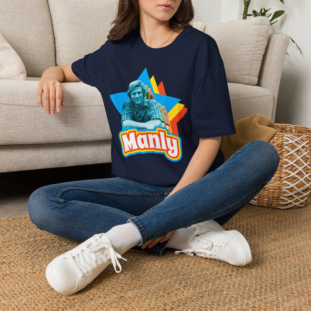 Manly Retro Star Unisex Softstyle T-Shirt Tee