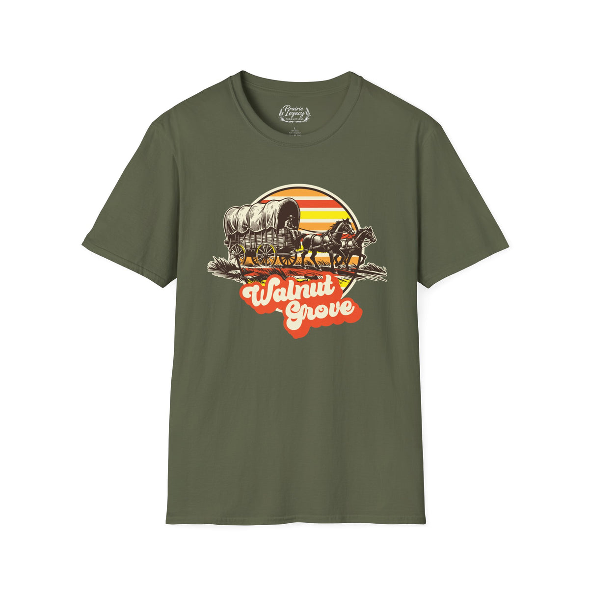Walnut Grove Covered Wagon Unisex Softstyle T-Shirt Tee