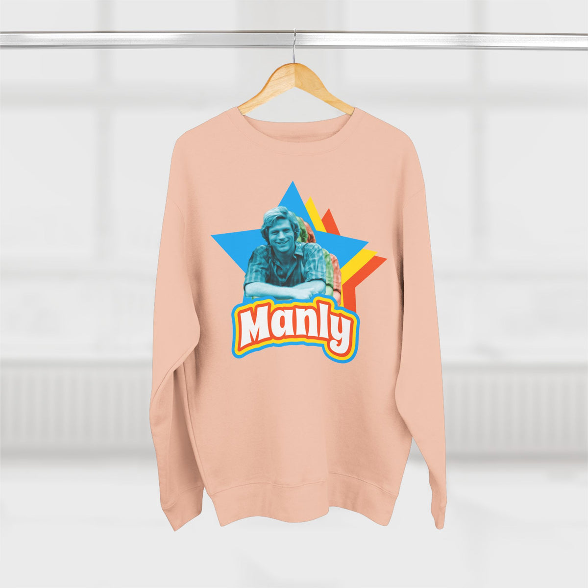 Manly Retro Sweatshirt – Graphic Crewneck