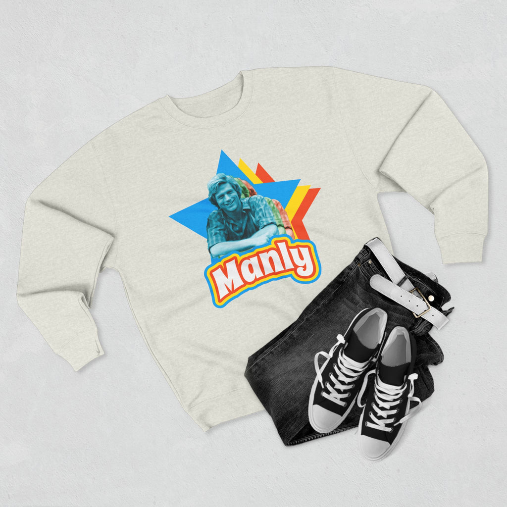 Manly Retro Sweatshirt – Graphic Crewneck
