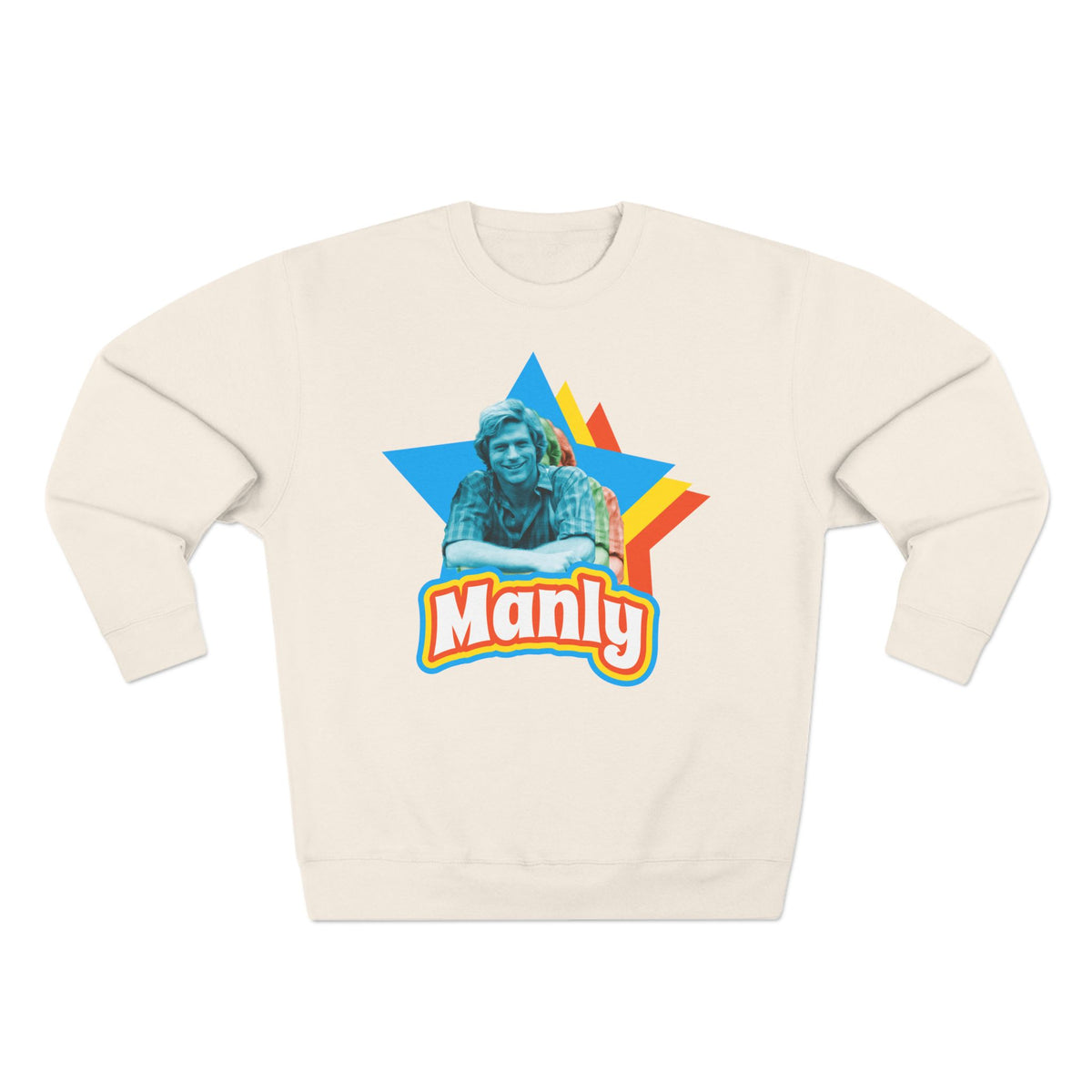 Manly Retro Sweatshirt – Graphic Crewneck
