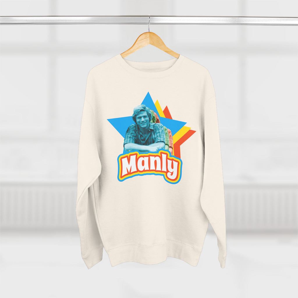 Manly Retro Sweatshirt – Graphic Crewneck
